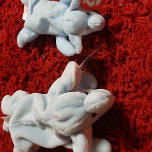 Peanut Beanie Baby and Peanut Teenie Beanie